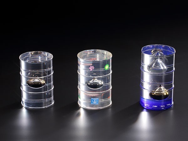 水晶展示油桶 水晶展示油桶