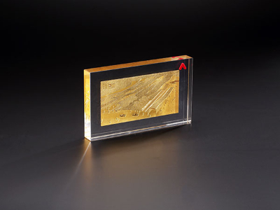 亞克力熱壓金屬展示臺